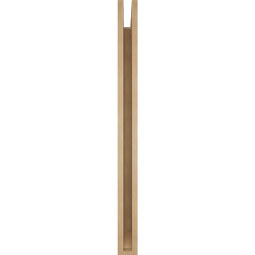 Ekena Millwork - BKTUR035X40X44THR06RCPR - Timberthane Faux Wood Thorton Style Bracket, Slat Ends, 3 1/2"W x 40"D x 44"H, Primed Tan