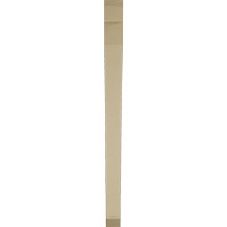 Ekena Millwork - BKTUR035X40X48THR06RCPR - Timberthane Faux Wood Thorton Style Bracket, Slat Ends, 3 1/2"W x 40"D x 48"H, Primed Tan
