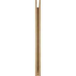 Ekena Millwork - BKTUR035X40X48THR06RCPR - Timberthane Faux Wood Thorton Style Bracket, Slat Ends, 3 1/2"W x 40"D x 48"H, Primed Tan