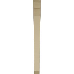 Ekena Millwork - BKTUR035X42X42THR06RCPR - Timberthane Faux Wood Thorton Style Bracket, Slat Ends, 3 1/2"W x 42"D x 42"H, Primed Tan