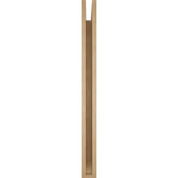 Ekena Millwork - BKTUR035X42X42THR06RCPR - Timberthane Faux Wood Thorton Style Bracket, Slat Ends, 3 1/2"W x 42"D x 42"H, Primed Tan