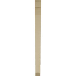 Ekena Millwork - BKTUR035X42X48THR06RCPR - Timberthane Faux Wood Thorton Style Bracket, Slat Ends, 3 1/2"W x 42"D x 48"H, Primed Tan