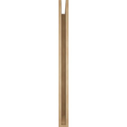 Ekena Millwork - BKTUR035X44X44THR06RCPR - Timberthane Faux Wood Thorton Style Bracket, Slat Ends, 3 1/2"W x 44"D x 44"H, Primed Tan