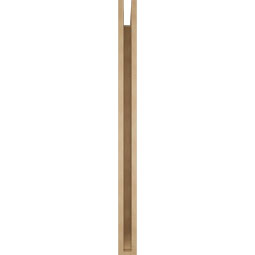 Ekena Millwork - BKTUR035X44X48THR06RCPR - Timberthane Faux Wood Thorton Style Bracket, Slat Ends, 3 1/2"W x 44"D x 48"H, Primed Tan