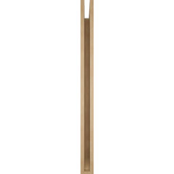 Ekena Millwork - BKTUR035X46X46THR06RCPR - Timberthane Faux Wood Thorton Style Bracket, Slat Ends, 3 1/2"W x 46"D x 46"H, Primed Tan