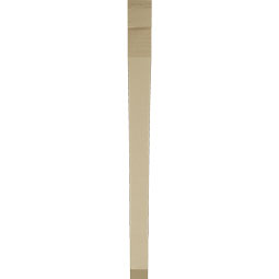 Ekena Millwork - BKTUR035X48X48THR06RCPR - Timberthane Faux Wood Thorton Style Bracket, Slat Ends, 3 1/2"W x 48"D x 48"H, Primed Tan
