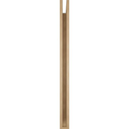 Ekena Millwork - BKTUR035X48X48THR06RCPR - Timberthane Faux Wood Thorton Style Bracket, Slat Ends, 3 1/2"W x 48"D x 48"H, Primed Tan