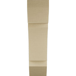 Ekena Millwork - BKTUR055X18X22THR06RCPR - Timberthane Faux Wood Thorton Style Bracket, Slat Ends, 5 1/2"W x 18"D x 22"H, Primed Tan