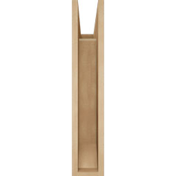 Ekena Millwork - BKTUR055X18X30THR06RCPR - Timberthane Faux Wood Thorton Style Bracket, Slat Ends, 5 1/2"W x 18"D x 30"H, Primed Tan