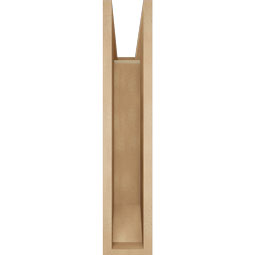 Ekena Millwork - BKTUR055X20X28THR06RCPR - Timberthane Faux Wood Thorton Style Bracket, Slat Ends, 5 1/2"W x 20"D x 28"H, Primed Tan