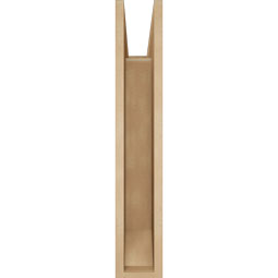 Ekena Millwork - BKTUR055X20X32THR06RCPR - Timberthane Faux Wood Thorton Style Bracket, Slat Ends, 5 1/2"W x 20"D x 32"H, Primed Tan