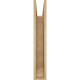 Ekena Millwork - BKTUR055X22X34THR06RCPR - Timberthane Faux Wood Thorton Style Bracket, Slat Ends, 5 1/2"W x 22"D x 34"H, Primed Tan
