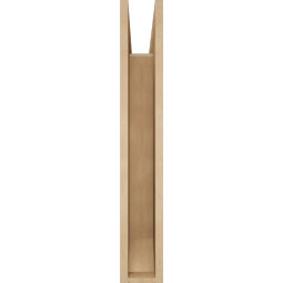 Ekena Millwork - BKTUR055X24X36THR06RCPR - Timberthane Faux Wood Thorton Style Bracket, Slat Ends, 5 1/2"W x 24"D x 36"H, Primed Tan