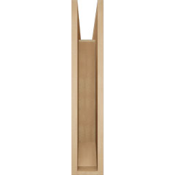 Ekena Millwork - BKTUR055X26X30THR06RCPR - Timberthane Faux Wood Thorton Style Bracket, Slat Ends, 5 1/2"W x 26"D x 30"H, Primed Tan
