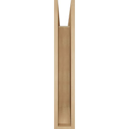 Ekena Millwork - BKTUR055X26X34THR06RCPR - Timberthane Faux Wood Thorton Style Bracket, Slat Ends, 5 1/2"W x 26"D x 34"H, Primed Tan