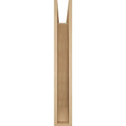 Ekena Millwork - BKTUR055X26X38THR06RCPR - Timberthane Faux Wood Thorton Style Bracket, Slat Ends, 5 1/2"W x 26"D x 38"H, Primed Tan