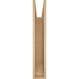 Ekena Millwork - BKTUR055X28X32THR06RCPR - Timberthane Faux Wood Thorton Style Bracket, Slat Ends, 5 1/2"W x 28"D x 32"H, Primed Tan