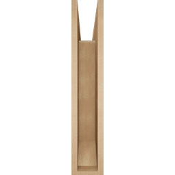 Ekena Millwork - BKTUR055X30X30THR06RCPR - Timberthane Faux Wood Thorton Style Bracket, Slat Ends, 5 1/2"W x 30"D x 30"H, Primed Tan