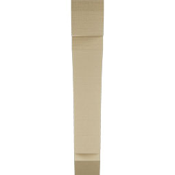 Ekena Millwork - BKTUR055X30X34THR06RCPR - Timberthane Faux Wood Thorton Style Bracket, Slat Ends, 5 1/2"W x 30"D x 34"H, Primed Tan