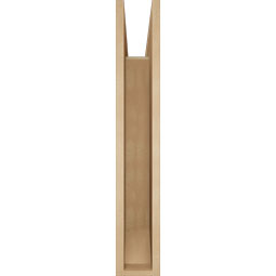 Ekena Millwork - BKTUR055X30X34THR06RCPR - Timberthane Faux Wood Thorton Style Bracket, Slat Ends, 5 1/2"W x 30"D x 34"H, Primed Tan