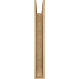 Ekena Millwork - BKTUR055X30X42THR06RCPR - Timberthane Faux Wood Thorton Style Bracket, Slat Ends, 5 1/2"W x 30"D x 42"H, Primed Tan