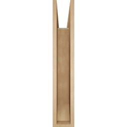 Ekena Millwork - BKTUR055X32X32THR06RCPR - Timberthane Faux Wood Thorton Style Bracket, Slat Ends, 5 1/2"W x 32"D x 32"H, Primed Tan