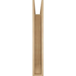 Ekena Millwork - BKTUR055X32X38THR06RCPR - Timberthane Faux Wood Thorton Style Bracket, Slat Ends, 5 1/2"W x 32"D x 38"H, Primed Tan