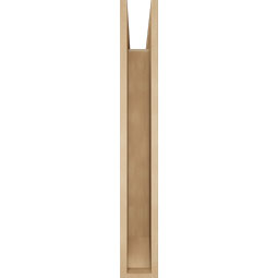 Ekena Millwork - BKTUR055X32X40THR06RCPR - Timberthane Faux Wood Thorton Style Bracket, Slat Ends, 5 1/2"W x 32"D x 40"H, Primed Tan