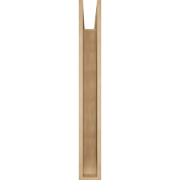 Ekena Millwork - BKTUR055X32X44THR06RCPR - Timberthane Faux Wood Thorton Style Bracket, Slat Ends, 5 1/2"W x 32"D x 44"H, Primed Tan
