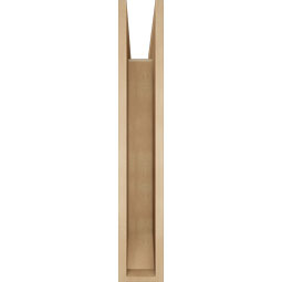 Ekena Millwork - BKTUR055X34X34THR06RCPR - Timberthane Faux Wood Thorton Style Bracket, Slat Ends, 5 1/2"W x 34"D x 34"H, Primed Tan