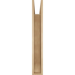 Ekena Millwork - BKTUR055X34X38THR06RCPR - Timberthane Faux Wood Thorton Style Bracket, Slat Ends, 5 1/2"W x 34"D x 38"H, Primed Tan