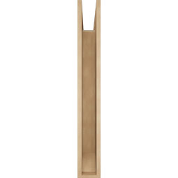 Ekena Millwork - BKTUR055X34X42THR06RCPR - Timberthane Faux Wood Thorton Style Bracket, Slat Ends, 5 1/2"W x 34"D x 42"H, Primed Tan