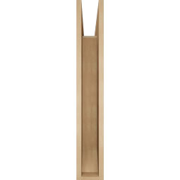 Ekena Millwork - BKTUR055X36X36THR06RCPR - Timberthane Faux Wood Thorton Style Bracket, Slat Ends, 5 1/2"W x 36"D x 36"H, Primed Tan