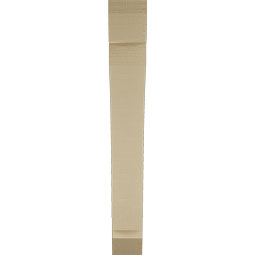 Ekena Millwork - BKTUR055X36X42THR06RCPR - Timberthane Faux Wood Thorton Style Bracket, Slat Ends, 5 1/2"W x 36"D x 42"H, Primed Tan