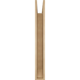 Ekena Millwork - BKTUR055X36X44THR06RCPR - Timberthane Faux Wood Thorton Style Bracket, Slat Ends, 5 1/2"W x 36"D x 44"H, Primed Tan