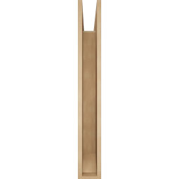 Ekena Millwork - BKTUR055X38X42THR06RCPR - Timberthane Faux Wood Thorton Style Bracket, Slat Ends, 5 1/2"W x 38"D x 42"H, Primed Tan