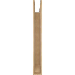 Ekena Millwork - BKTUR055X38X44THR06RCPR - Timberthane Faux Wood Thorton Style Bracket, Slat Ends, 5 1/2"W x 38"D x 44"H, Primed Tan