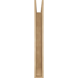 Ekena Millwork - BKTUR055X38X46THR06RCPR - Timberthane Faux Wood Thorton Style Bracket, Slat Ends, 5 1/2"W x 38"D x 46"H, Primed Tan