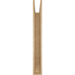 Ekena Millwork - BKTUR055X40X44THR06RCPR - Timberthane Faux Wood Thorton Style Bracket, Slat Ends, 5 1/2"W x 40"D x 44"H, Primed Tan