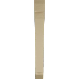 Ekena Millwork - BKTUR055X42X48THR06RCPR - Timberthane Faux Wood Thorton Style Bracket, Slat Ends, 5 1/2"W x 42"D x 48"H, Primed Tan
