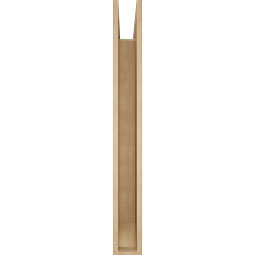 Ekena Millwork - BKTUR055X42X48THR06RCPR - Timberthane Faux Wood Thorton Style Bracket, Slat Ends, 5 1/2"W x 42"D x 48"H, Primed Tan