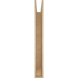 Ekena Millwork - BKTUR055X44X48THR06RCPR - Timberthane Faux Wood Thorton Style Bracket, Slat Ends, 5 1/2"W x 44"D x 48"H, Primed Tan