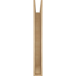 Ekena Millwork - BKTUR055X46X46THR06RCPR - Timberthane Faux Wood Thorton Style Bracket, Slat Ends, 5 1/2"W x 46"D x 46"H, Primed Tan