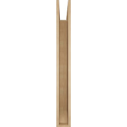 Ekena Millwork - BKTUR055X48X48THR06RCPR - Timberthane Faux Wood Thorton Style Bracket, Slat Ends, 5 1/2"W x 48"D x 48"H, Primed Tan
