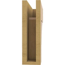 Ekena Millwork - BKTURTHR44 - Timberthane Rough Cedar Faux Wood Thorton Block Bracket