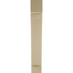 Ekena Millwork - BKTUR035X16X24THR05RCPR - Timberthane Faux Wood Thorton Style Bracket, Block Ends, 3 1/2"W x 16"D x 24"H, Primed Tan