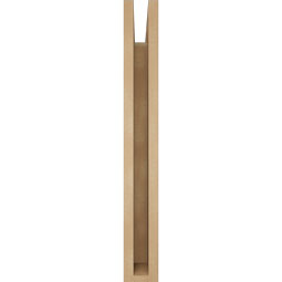 Ekena Millwork - BKTUR035X16X28THR05RCPR - Timberthane Faux Wood Thorton Style Bracket, Block Ends, 3 1/2"W x 16"D x 28"H, Primed Tan