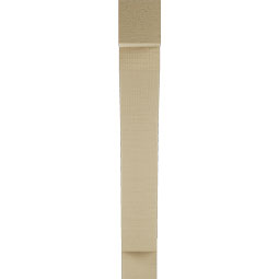 Ekena Millwork - BKTUR035X18X26THR05RCPR - Timberthane Faux Wood Thorton Style Bracket, Block Ends, 3 1/2"W x 18"D x 26"H, Primed Tan