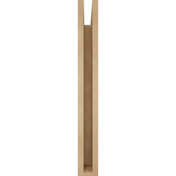 Ekena Millwork - BKTUR035X18X30THR05RCPR - Timberthane Faux Wood Thorton Style Bracket, Block Ends, 3 1/2"W x 18"D x 30"H, Primed Tan