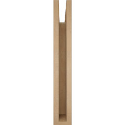 Ekena Millwork - BKTUR035X20X24THR05RCPR - Timberthane Faux Wood Thorton Style Bracket, Block Ends, 3 1/2"W x 20"D x 24"H, Primed Tan